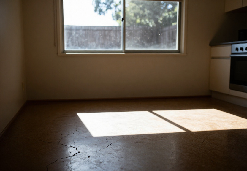Termite damage in a Bangor home before treatment